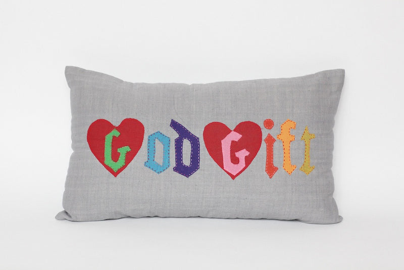 COUSSIN 'GOD GIFT' GRIS