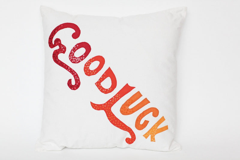COUSSIN 'GOOD LUCK' BLANC